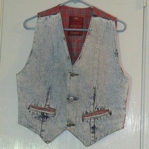 BONJOUR Lined Cotton Denim Vest Top Medium